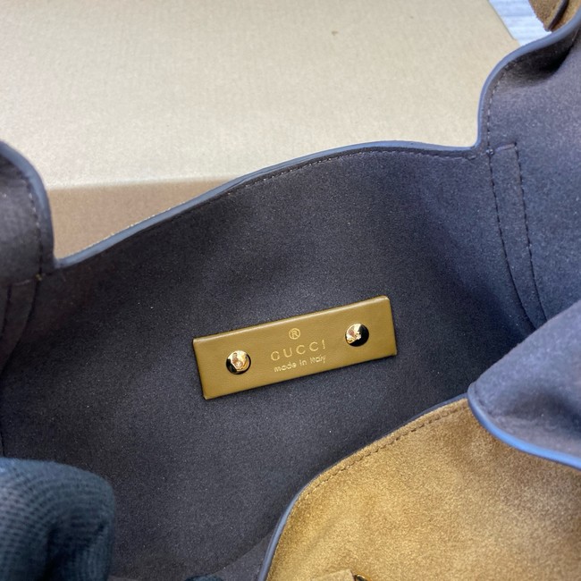 Gucci Beatrix medium tote bag suede 850926 brown suede