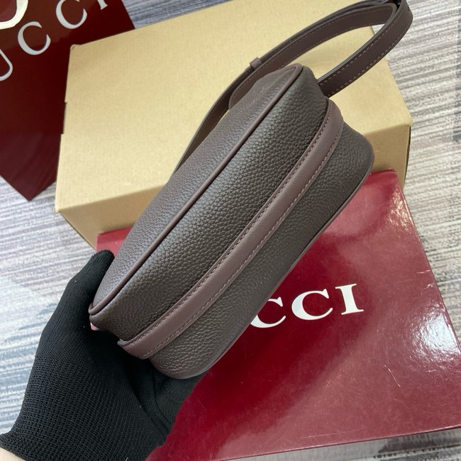Gucci Half Horsebit mini bag 860784 dark brown
