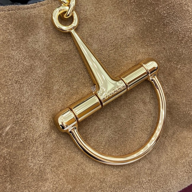 Gucci Softbit maxi shoulder bag 837466 Variation brown suede