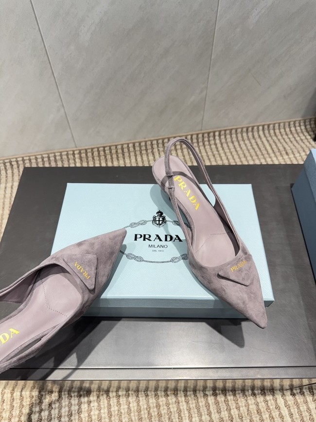 Prada leather slingback pumps 87220-1