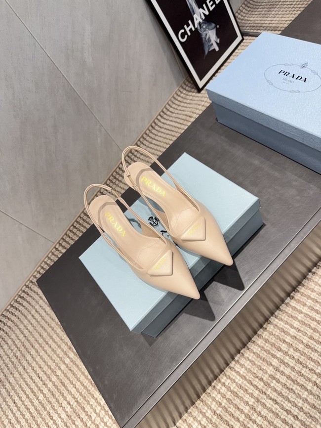 Prada leather slingback pumps 87220-5