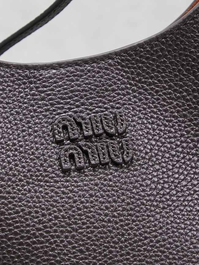 MIUMIU leather Shoulder Bag 5BE098 black