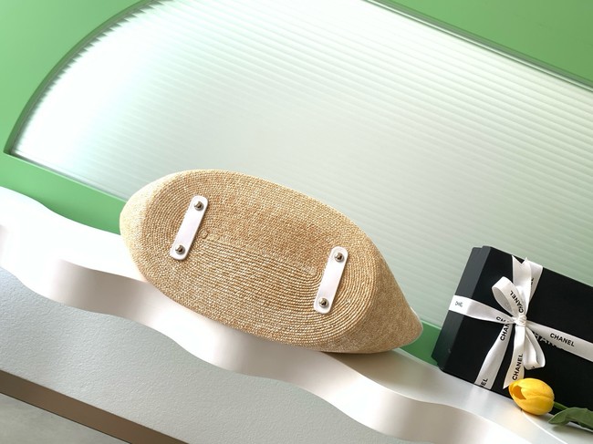 CHANEL Large Tote AS5952 Beige & White