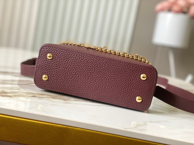 Louis Vuitton Capucines East-West BB M26345 Grenat Red