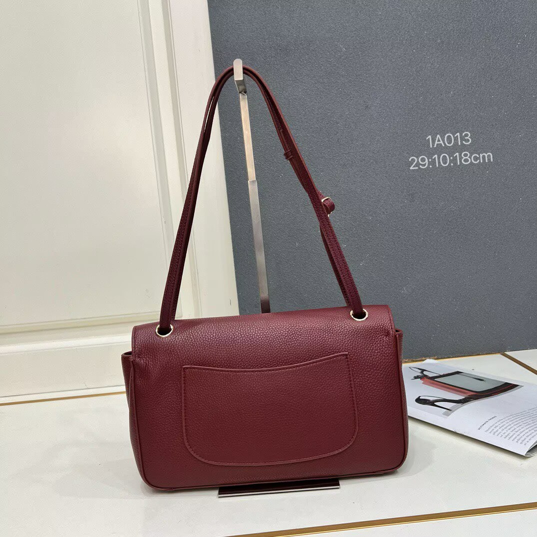 Chanel 26SS Original Leather Tote Shopping Bag 1A013 Burgundy