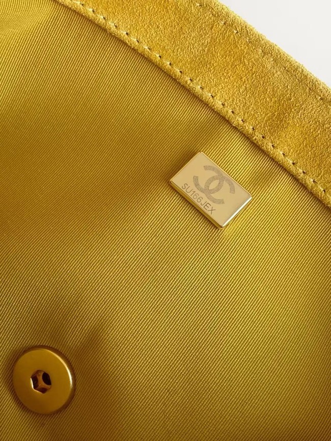 CHANEL Classic Handbag AS5991 yellow
