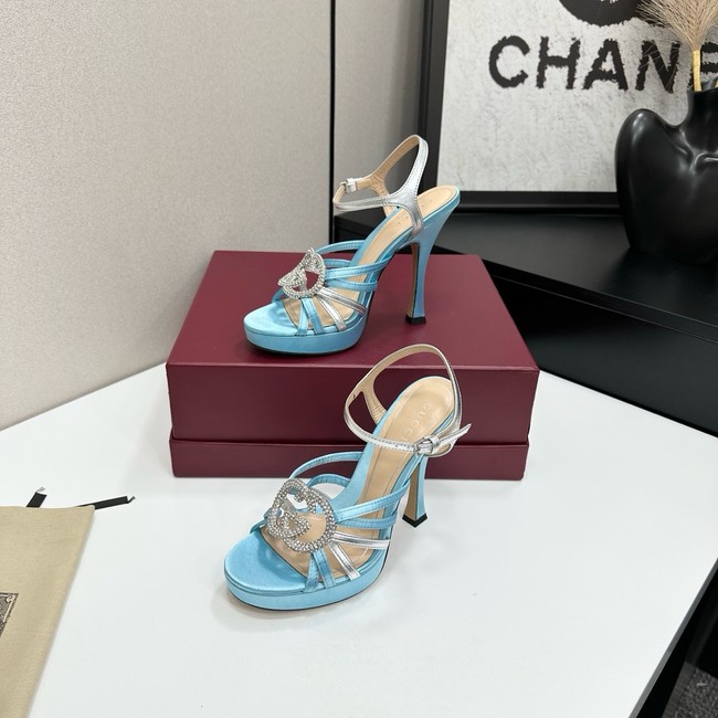 GUCCI Womens pump with crystal Interlocking G 21045-2