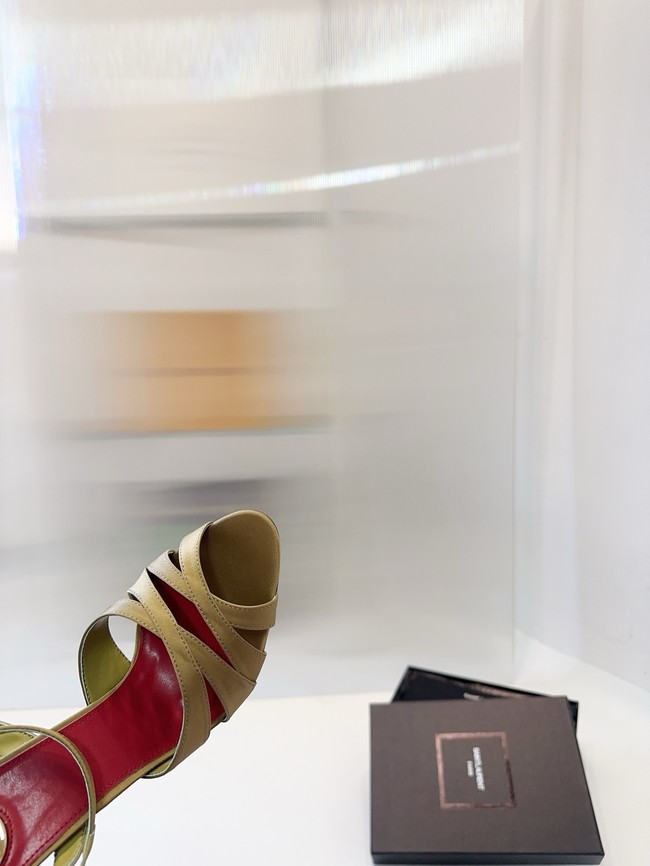 Saint Laurent CHANDELLE sandals in satin crepe 21047-2