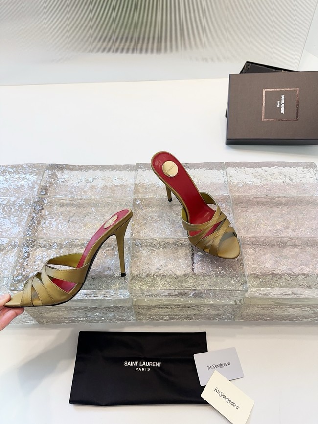 Saint Laurent CHANDELLE sandals in satin crepe Heel 10.5CM 21048-4
