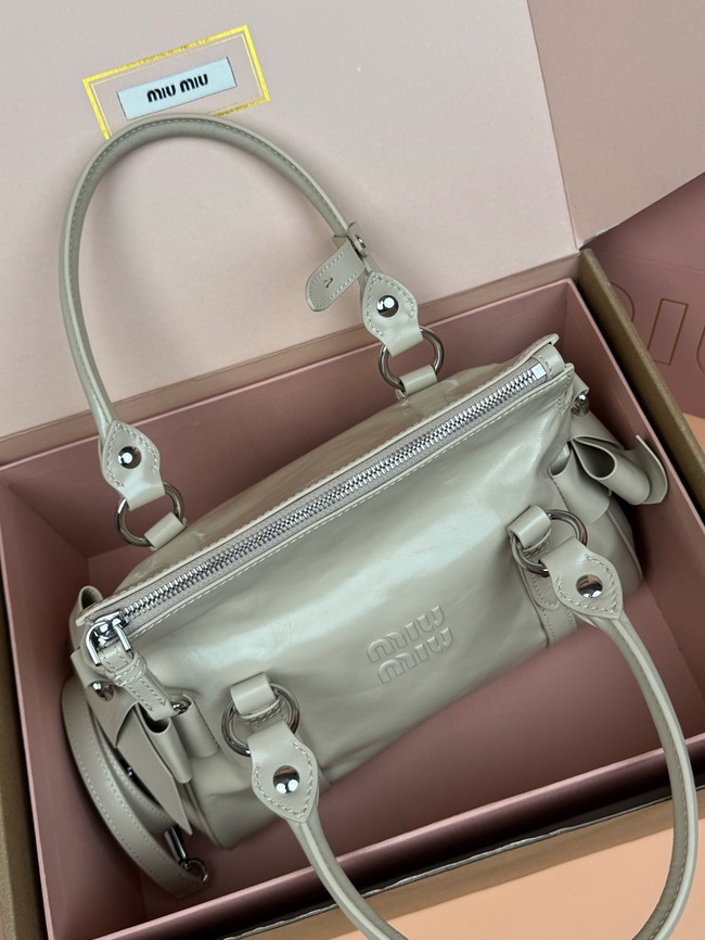 MIU MIU Original Leather Top Handle Bag 3598 gray