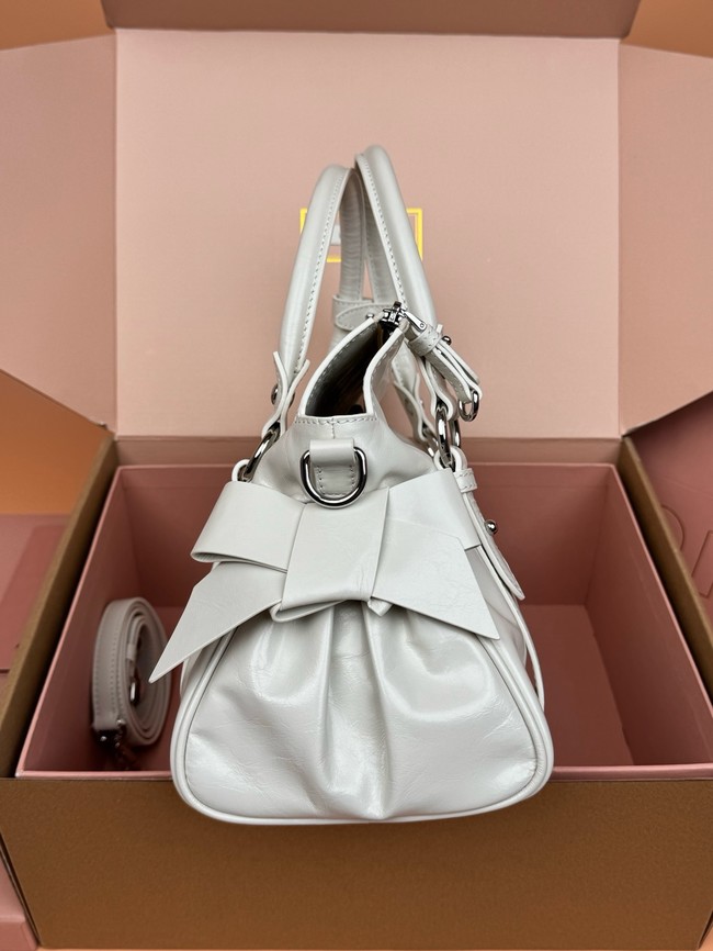 MIU MIU Original Leather Top Handle Bag 3598 light gray