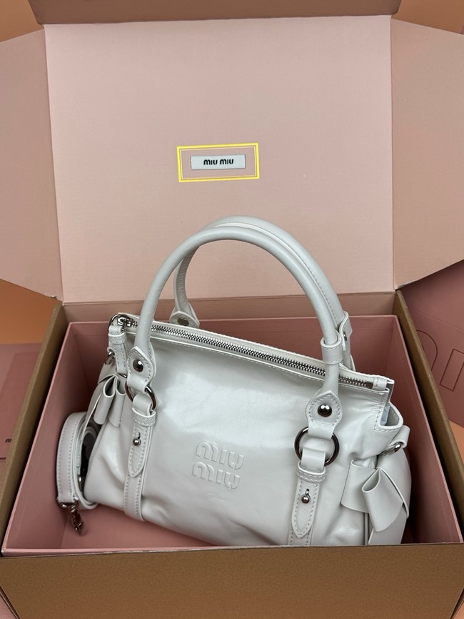 MIU MIU Original Leather Top Handle Bag 3598 light gray