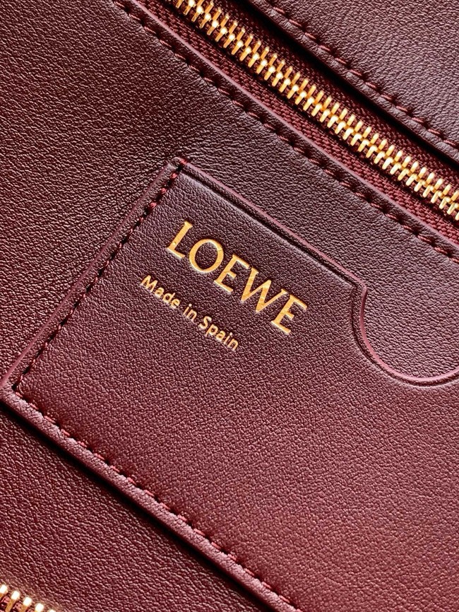 Loewe Large soft calfskin leather Madrid bag 9148 Burgundy