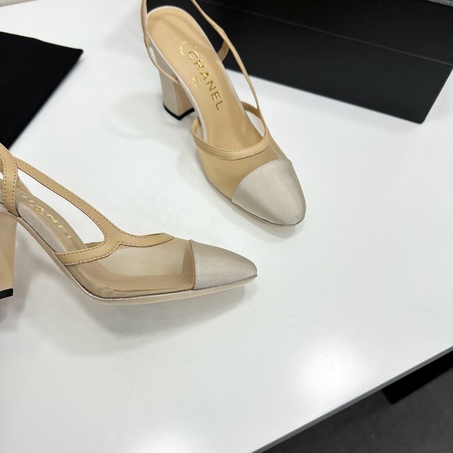 Chanel Slingbacks Mesh & Grosgrain 66937-5