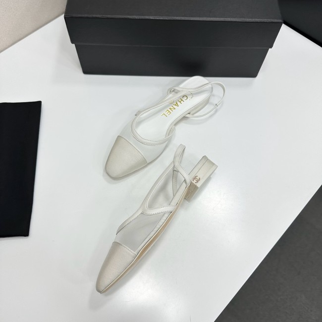 Chanel Slingbacks Mesh & Grosgrain 66938-6