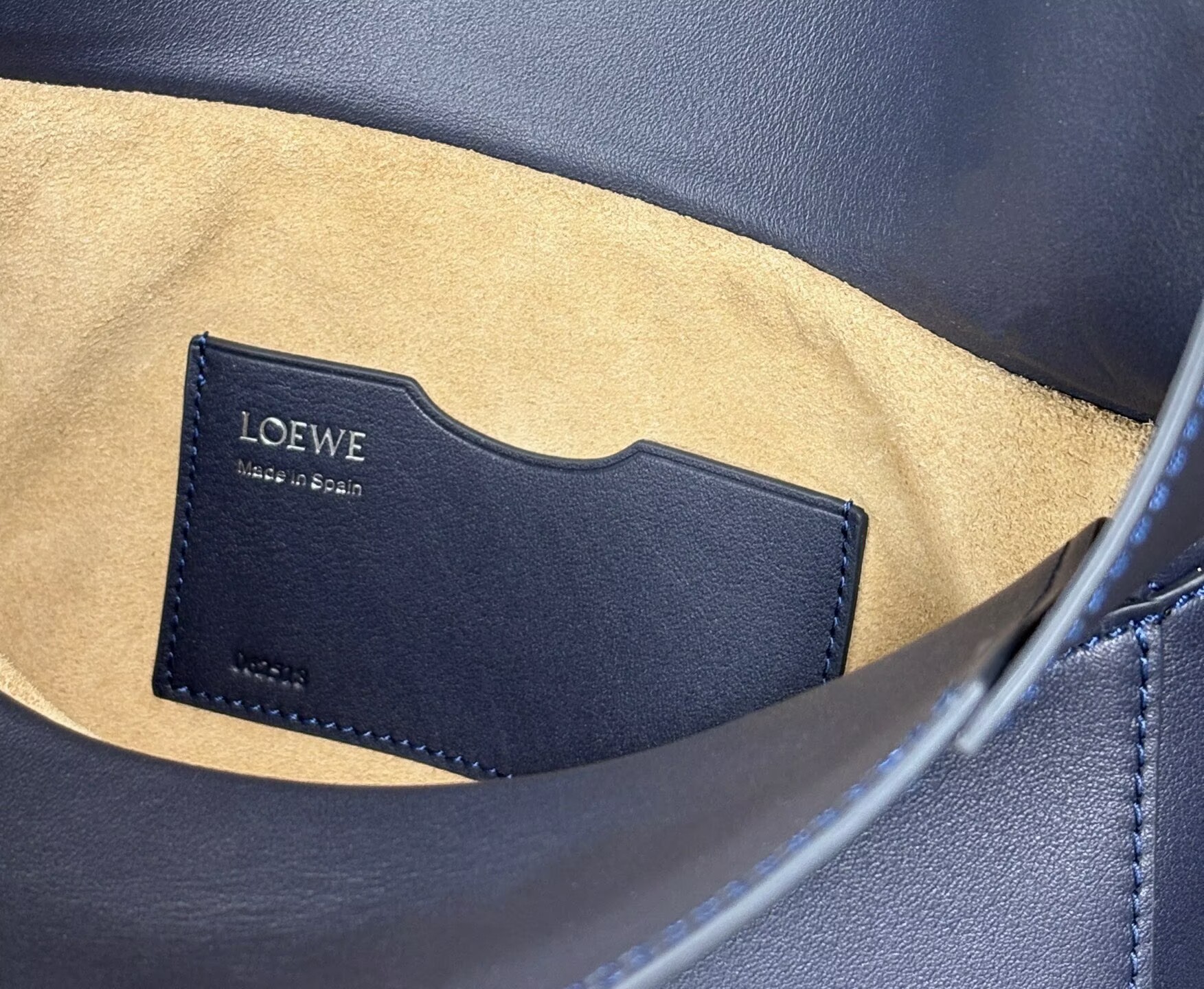 Loewe Ola Original Leather Fashion Handbag L53012 Navy