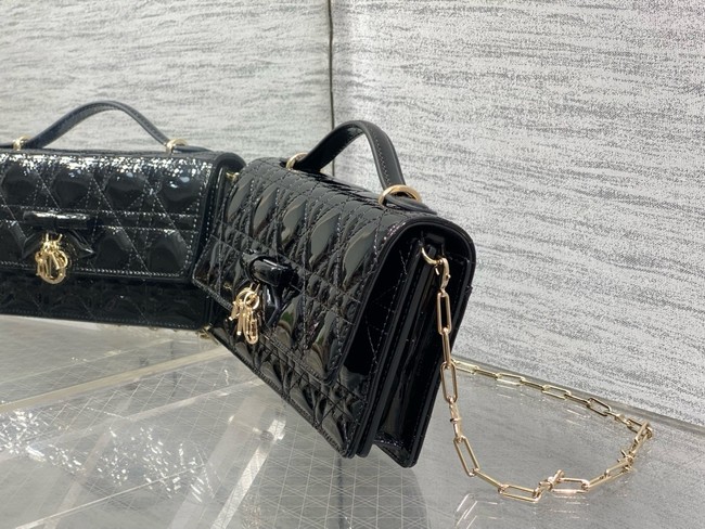 My Dior Mini Bag Cannage patent leather S0984PU black