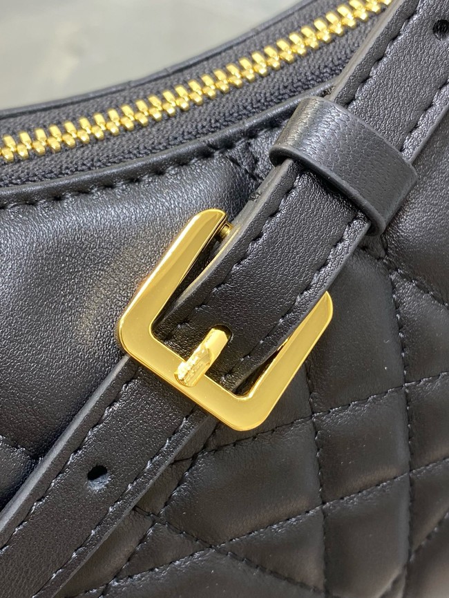 Small DiorTravel Nomad Pouch Cannage Lambskin 5267 black