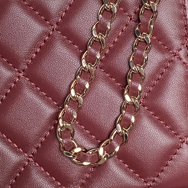 Chanel Long Vanity with chain AP4842 red