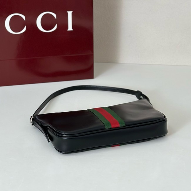 Gucci Lunetta small crossbody bag 863406 black