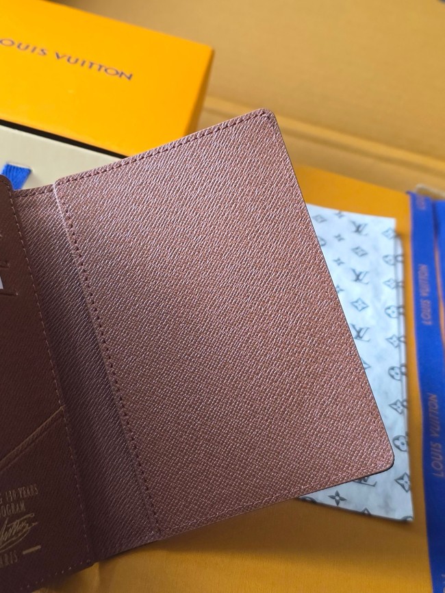 Louis Vuitton Passport Cover M27613 dark brown