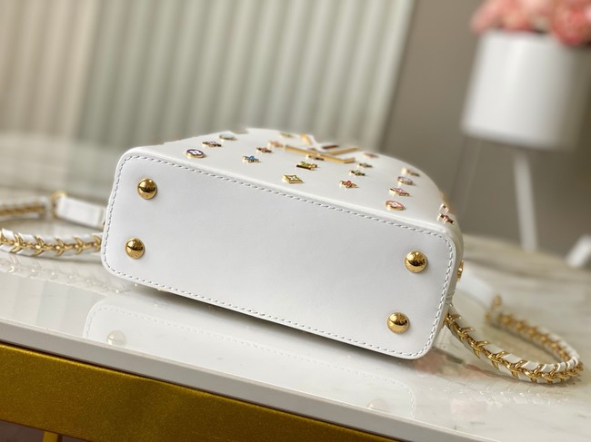 Louis Vuitton LV x TM Capucines Mini M27637 WHITE