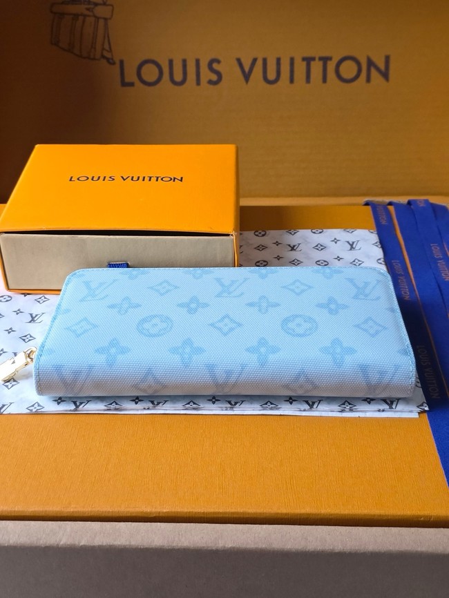 Louis Vuitton Zippy Wallet M27685 Bleu Courrier