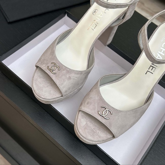 Chanel Sandals Laminated Lambskin 11CM 66966-1