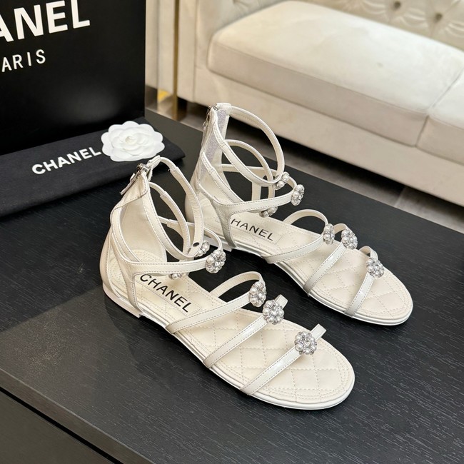 Chanel Sandals Laminated Lambskin 66964-2