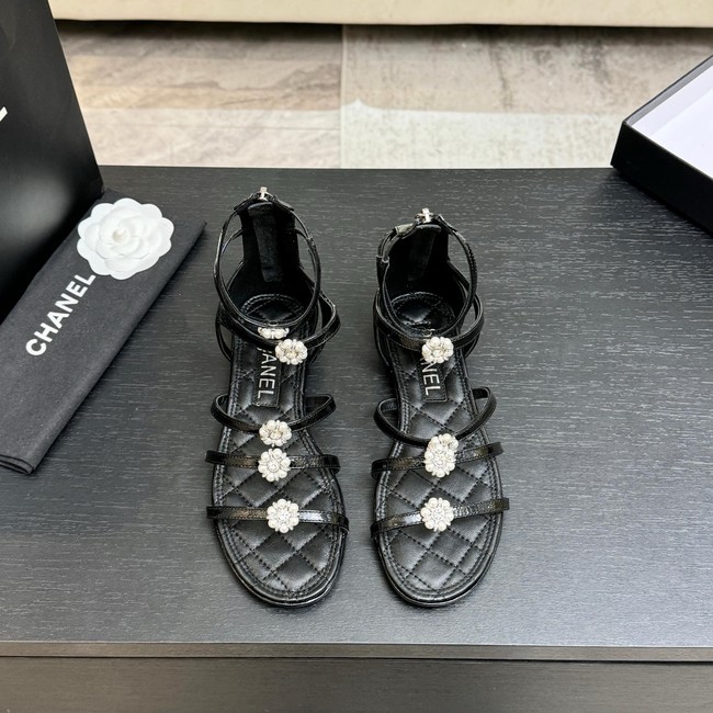 Chanel Sandals Laminated Lambskin 66964-4