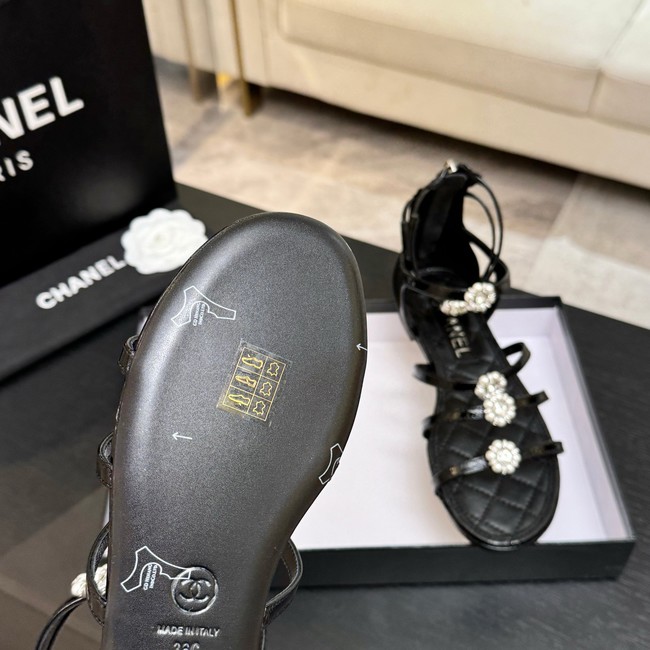 Chanel Sandals Laminated Lambskin 66964-4