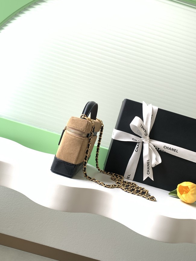 CHANEL Vanity with Chain AP5186 black&brown