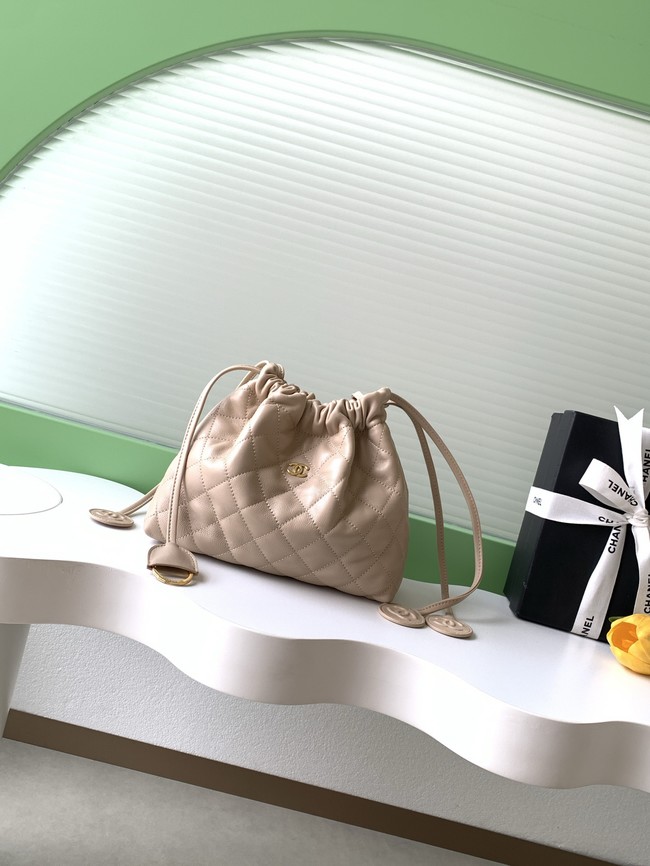 Chanel Lambskin Hobo Bag AS5227 apricot