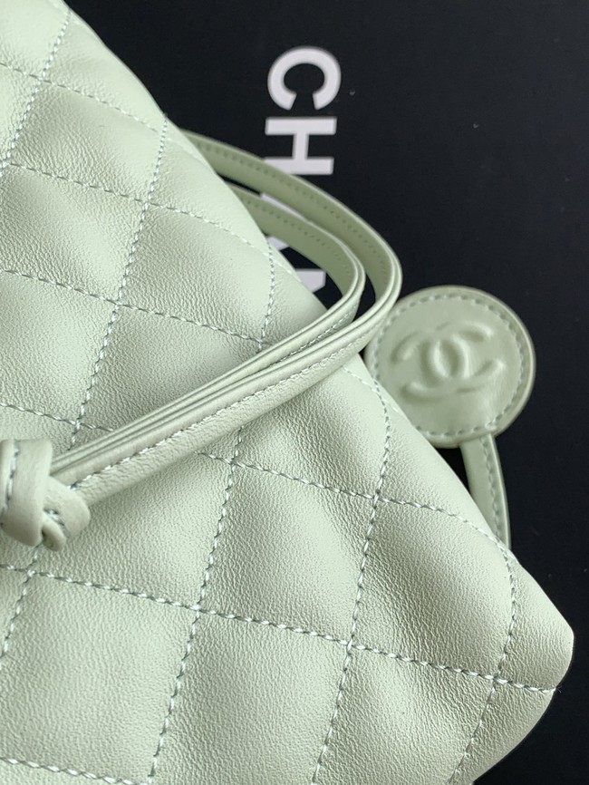 Chanel Lambskin Hobo Bag AS5227 light green