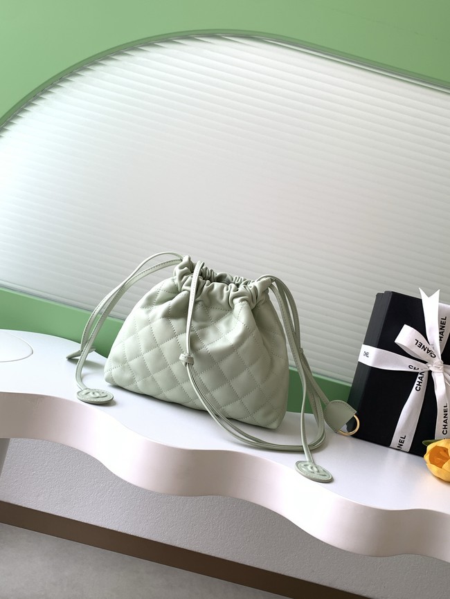 Chanel Lambskin Hobo Bag AS5227 light green
