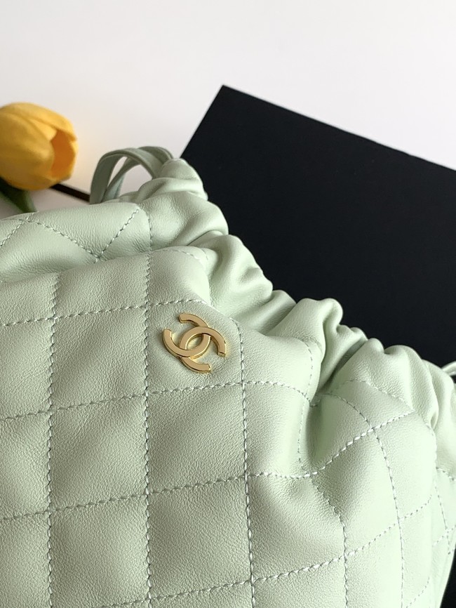 Chanel Lambskin Hobo Bag AS5227 light green