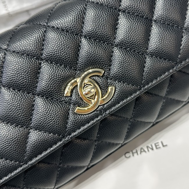Chanel Maxi Flap Bag With Top Handle AS6091 black