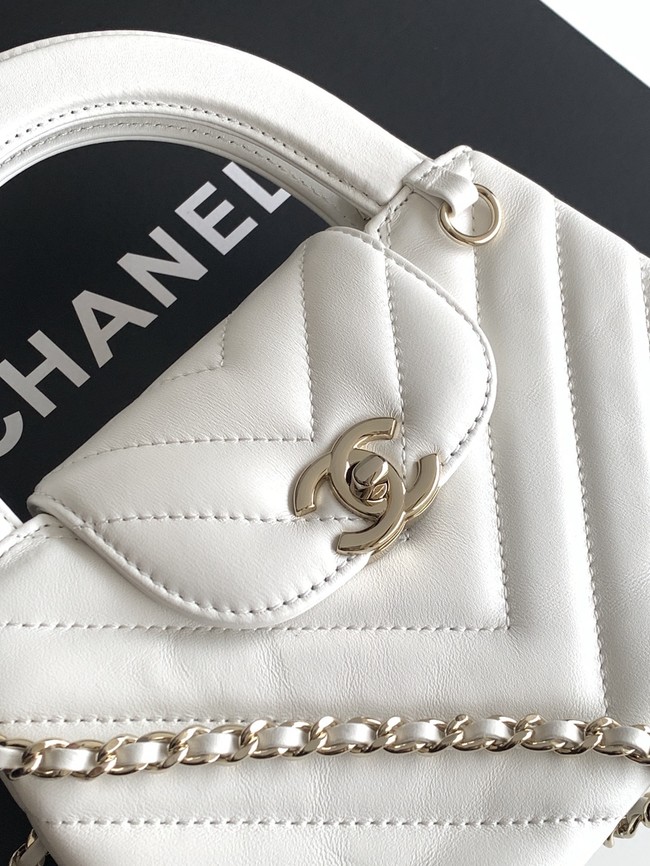 Chanel Mini Shopping Bag AS4416 white