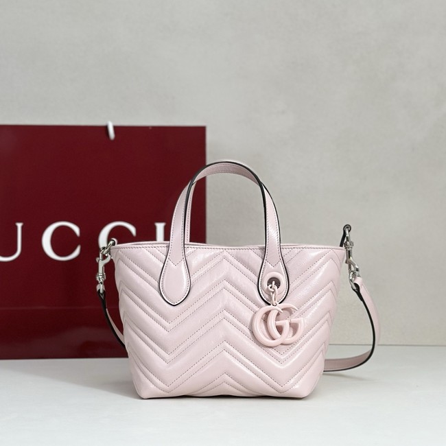 Gucci GG Marmont small tote bag 855391 pink