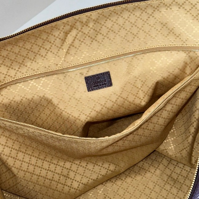 Gucci Brera large crossbody bag 864485 dark brown leather