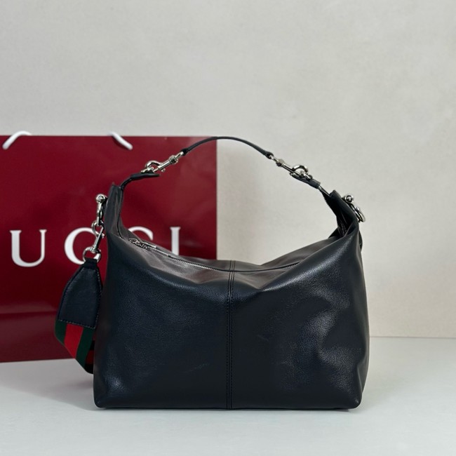Gucci Brera medium crossbody bag 866938 black  leather