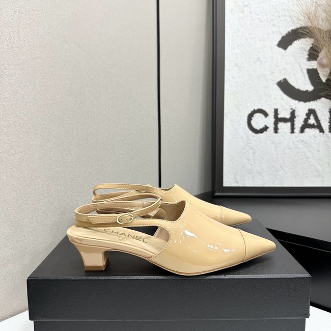 Chanel Slingbacks Patent Calfskin G47054-1