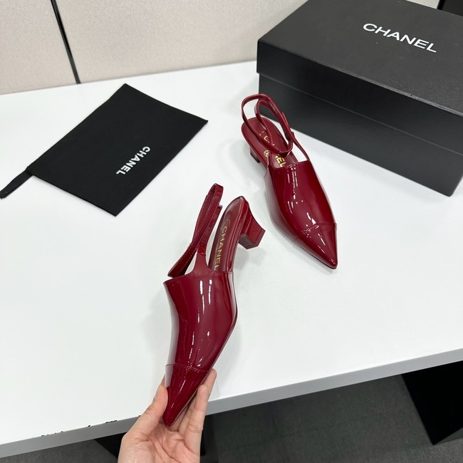 Chanel Slingbacks Patent Calfskin G47054-2