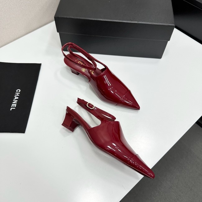 Chanel Slingbacks Patent Calfskin G47054-2