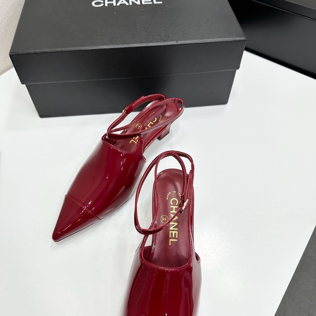 Chanel Slingbacks Patent Calfskin G47054-2
