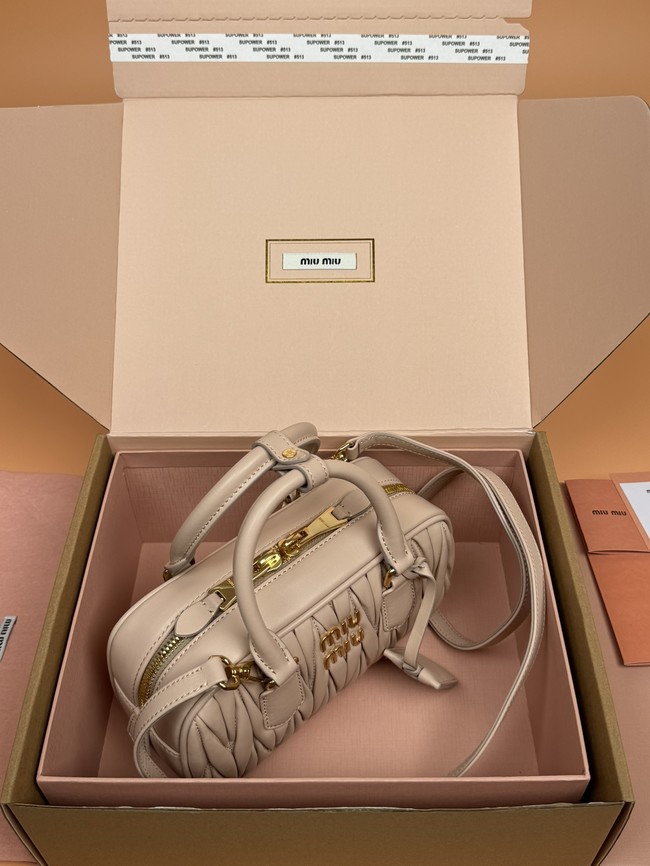 MIUMIU Arcadie quilted soft lamb leather handbag 5BB142-1