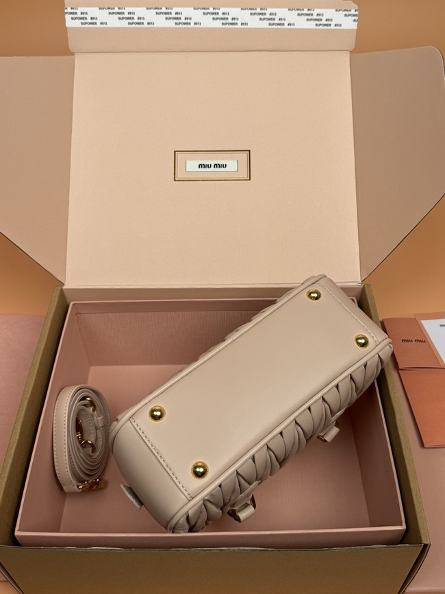 MIUMIU Arcadie quilted soft lamb leather handbag 5BB142-1