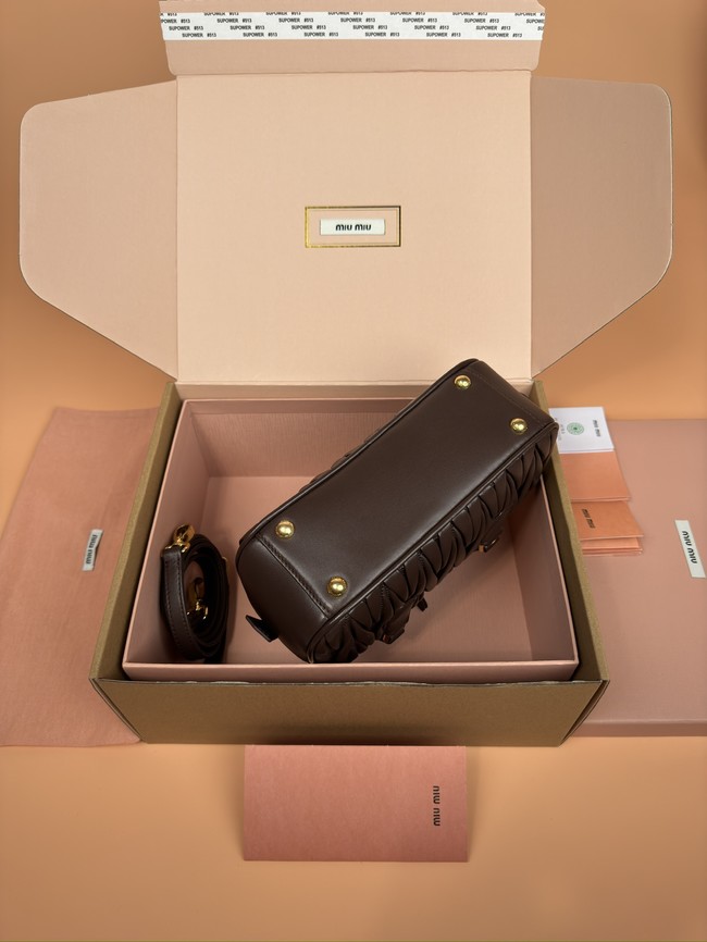 MIUMIU Arcadie quilted soft lamb leather handbag 5BB142-2