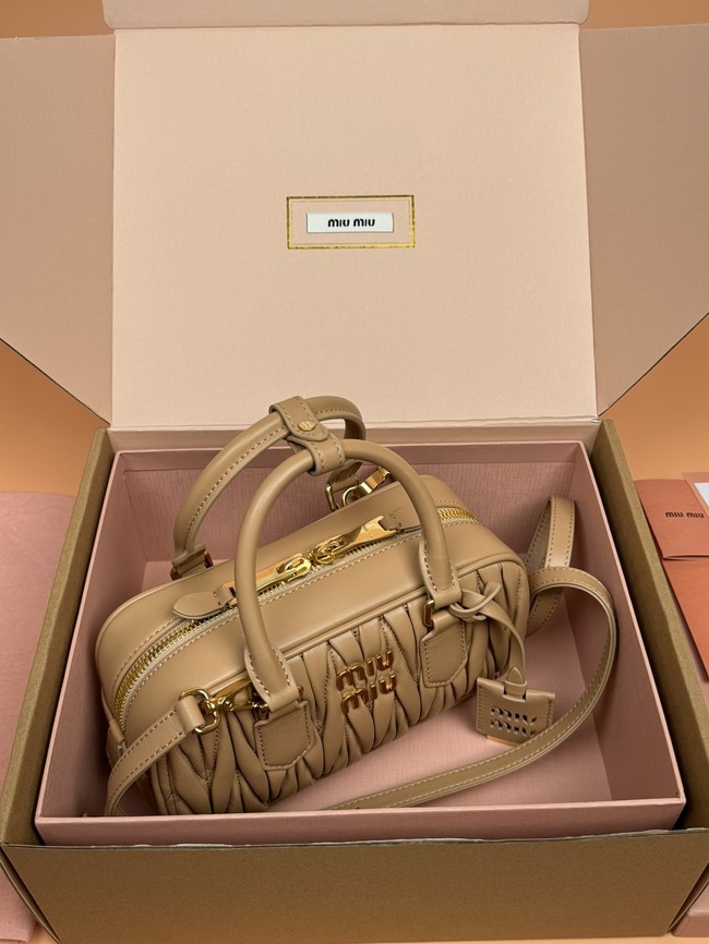 MIUMIU Arcadie quilted soft lamb leather handbag 5BB142-3