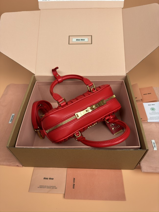 MIUMIU Arcadie quilted soft lamb leather handbag 5BB142-5